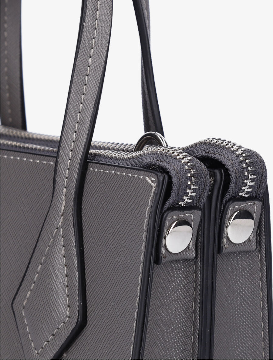 Sac besace Julie - Gris - 4