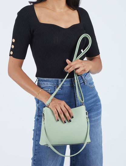 Sac besace Lucile - Vert d&