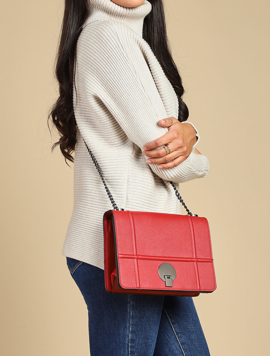 Sac à main Dorota - Rouge - 7