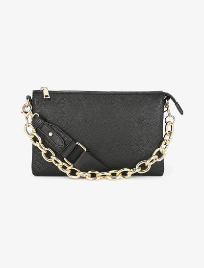 Sac besace Alana - Noir - 1