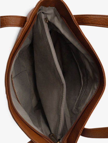 Sac cabas Amilia - Camel - 6