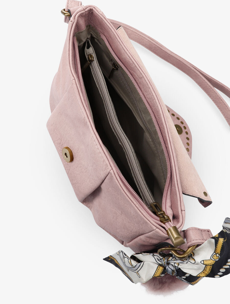 Sac besace Millie - Rose poudré - 4