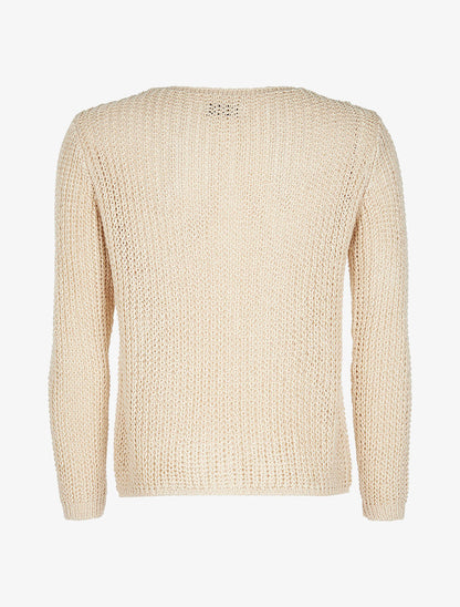 Gilet en maille 1 bouton - beige - 2