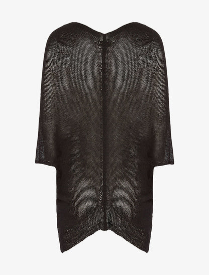 Gilet loose chauve-souris - noir - 2
