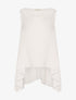 Blouse asymétrique dos long - blanc - 3
