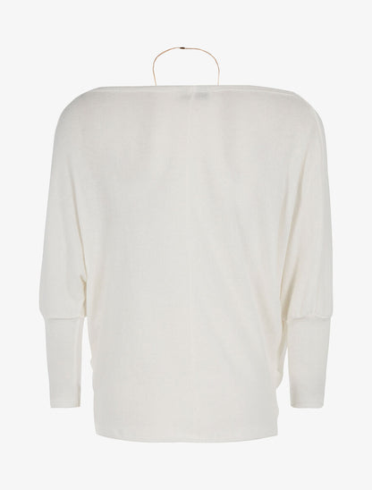 Pull doux chauve-souris - blanc - 2