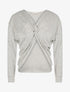 Pull perlé avant croisé - gris - 1