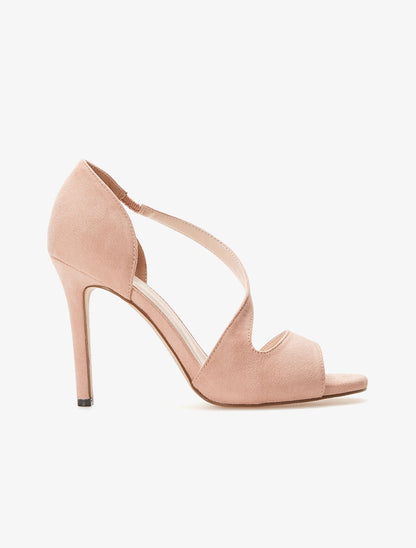 Sandales velours - rose pâle - 1