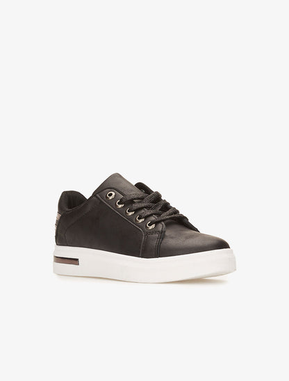 Sneakers lacets irisés - noir - 2