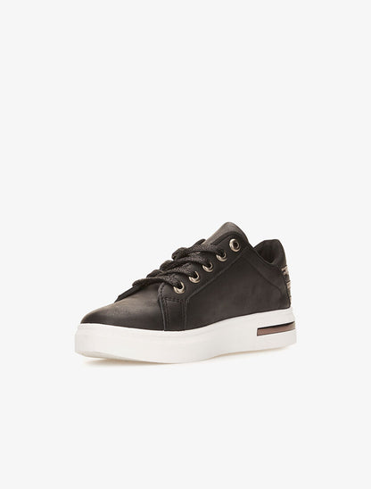 Sneakers lacets irisés - noir - 3