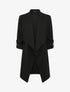 Trench droit mi-long uni - Noir - 1
