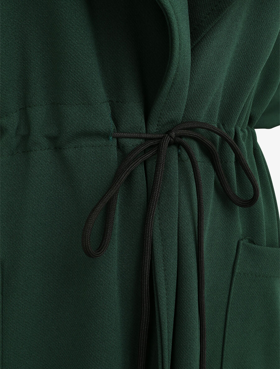 Trench fluide uni - Vert sapin - 3