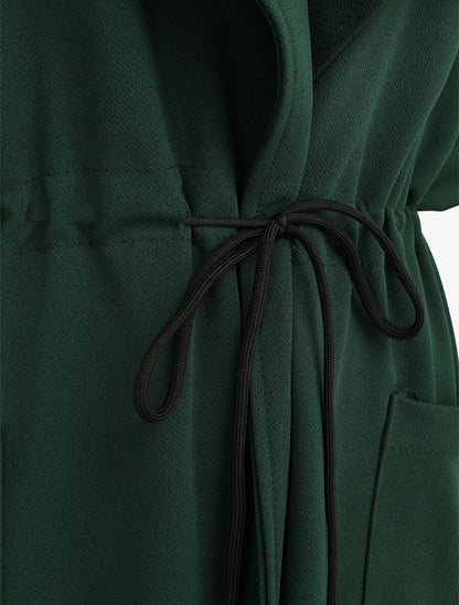 Trench fluide uni - Vert sapin - 3