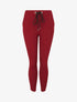 Pantalon jogger slim 7/8 taille haute - Bordeaux - 1