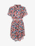 Robe patineuse courte imprimé printemps fleuri - Noir - 4