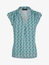 Top droit sans manches à imprimé demi lune - Bleu clair - 1