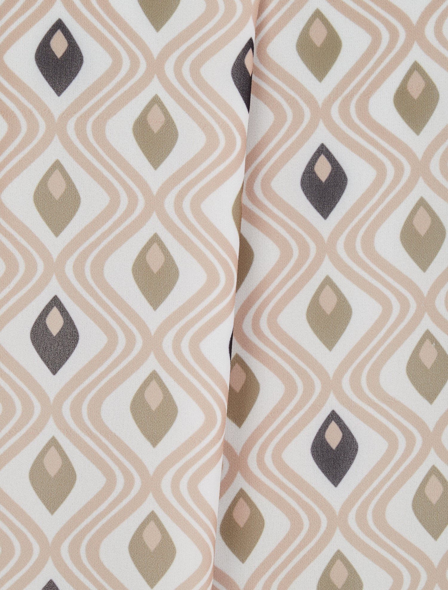 Top droit sans manches à imprimé mosaïque graphique - Beige - 3