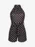 Combishort ajustée à pois - Noir - 1