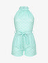 Combishort ajustée à pois - Vert d&