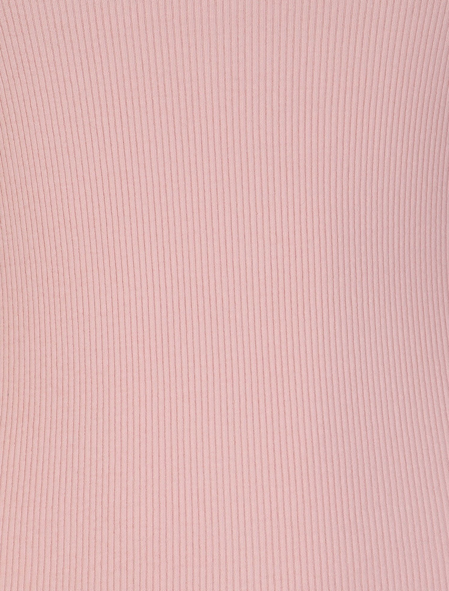 Débardeur slim uni à col rond dentelle - Rose - 3