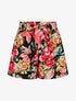 Short ample à imprimé fleurs tropicales - Noir - 5
