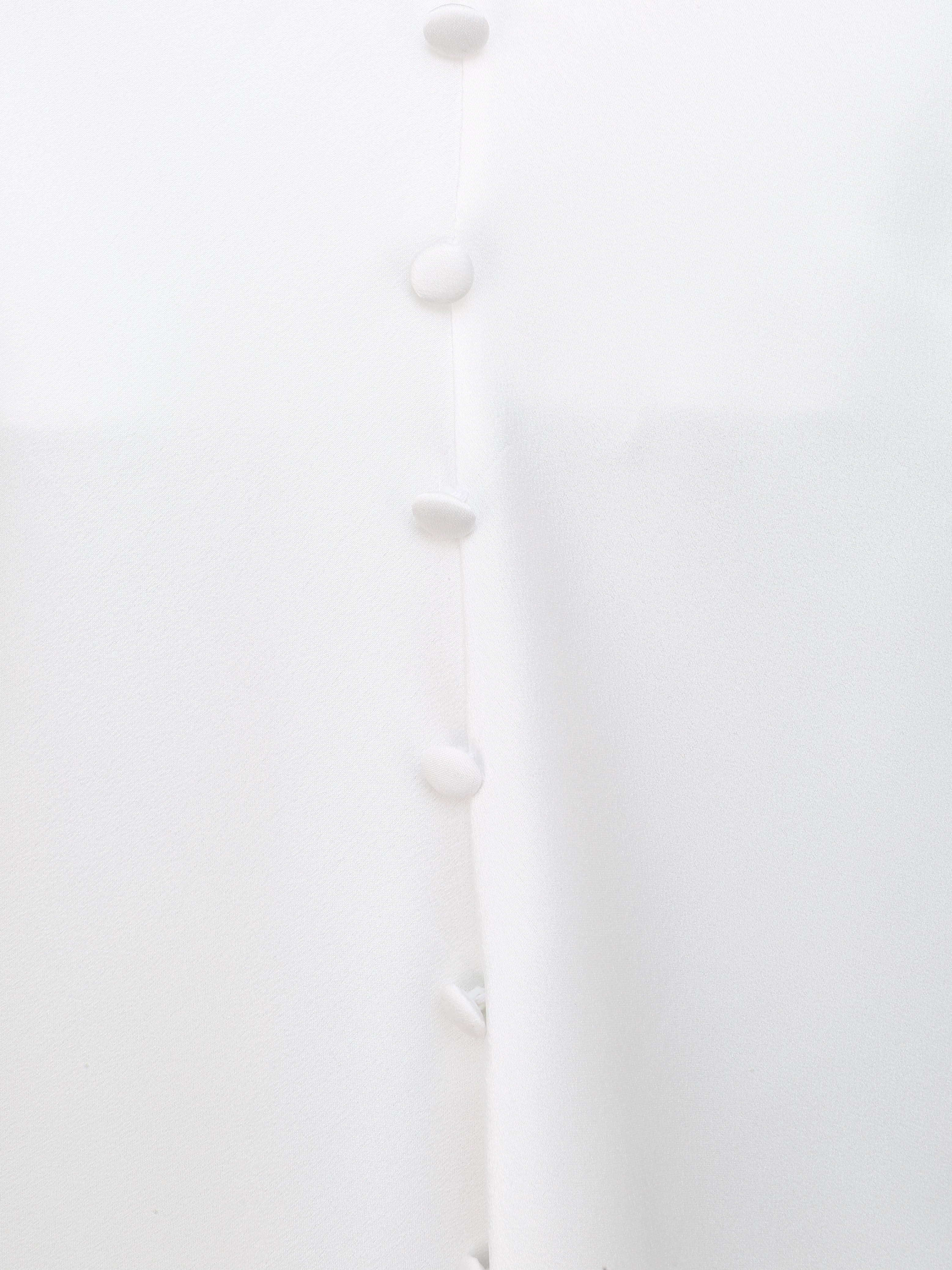 Caraco droit uni boutonné - Blanc - 3