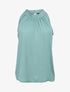 Top droit uni à col américain - Bleu clair - 4