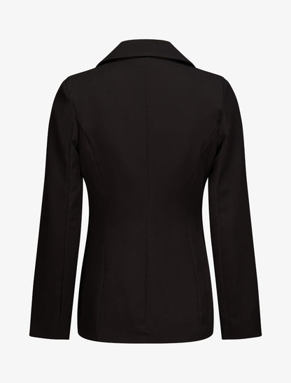 Blazer overzise uni - Noir - 2