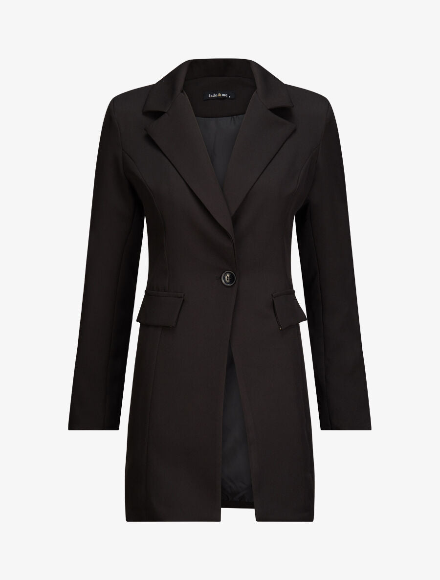 Blazer extra long - Noir - 4