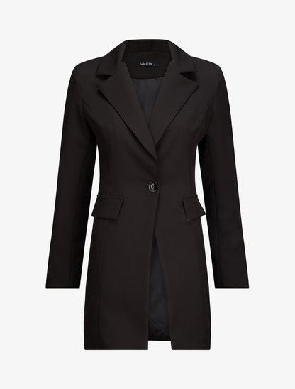 Blazer extra long - Noir - 4