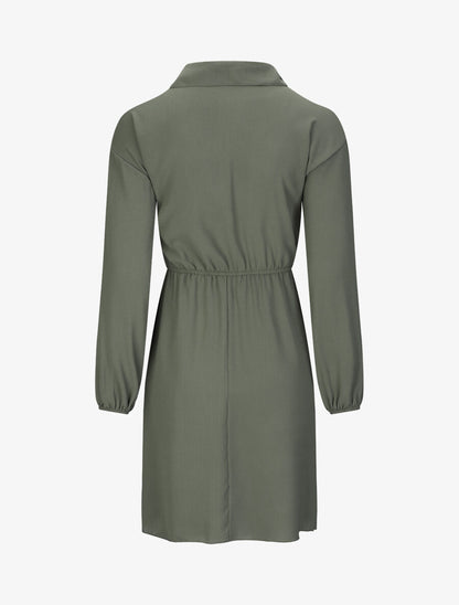 Robe chemise cintrée - Kaki - 2