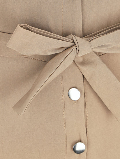 Combinaison stretch slim - Camel - 3