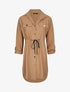 Robe chemise à boutons stylisés - Camel - 4