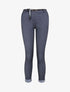 Pantalon 7/8 effet jeans à revers - Bleu jeans - 4
