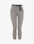 Pantalon uni à revers - Gris - 1