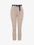 Pantalon uni à revers - Beige - 1