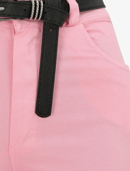 Jean flare uni - Rose - 3