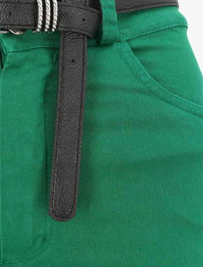 Jean flare uni - Vert - 3