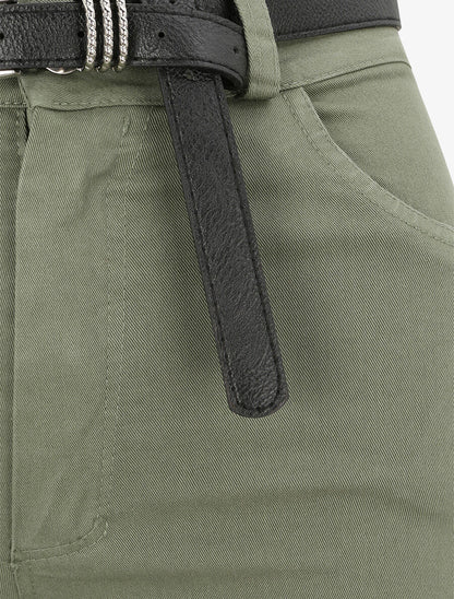 Jean flare uni - Kaki - 3
