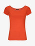 T-shirt stretch à bords irisés - Orange - 4