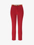 Pantalon droit uni à taille haute - Bordeaux - 1