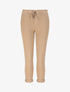 Pantalon droit taille haute froncée - Camel - 4