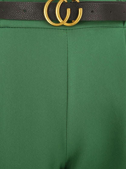 Pantalon 7/8 à pince - Vert - 3