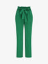 Pantalon fluide paper bag coupe droite - Vert - 5