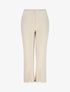 Pantalon fendu coupe droite - Beige - 1