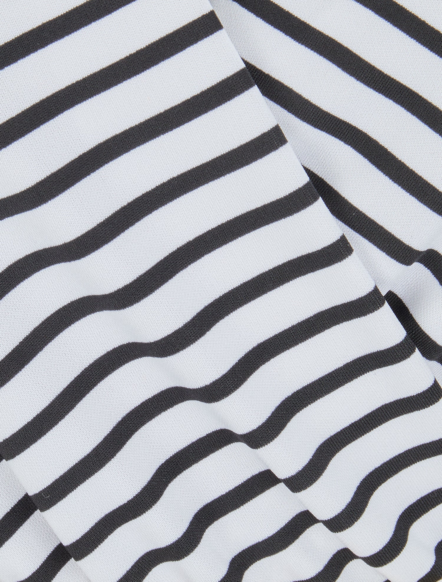 Robe longue évasée à rayures - Noir - 3