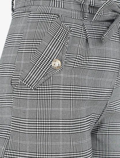 Short à imprimé prince de galles - Noir - 3