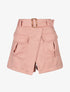 Jupe short en suédine - Rose - 1