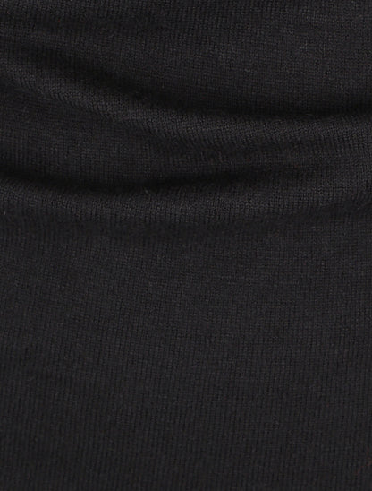 Pull droit cache-coeur - Noir - 3