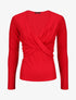 Pull droit cache-coeur - Rouge - 1